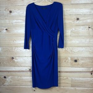 Lauren Ralph Lauren Royal Blue Dress Stretch Womens Size 6